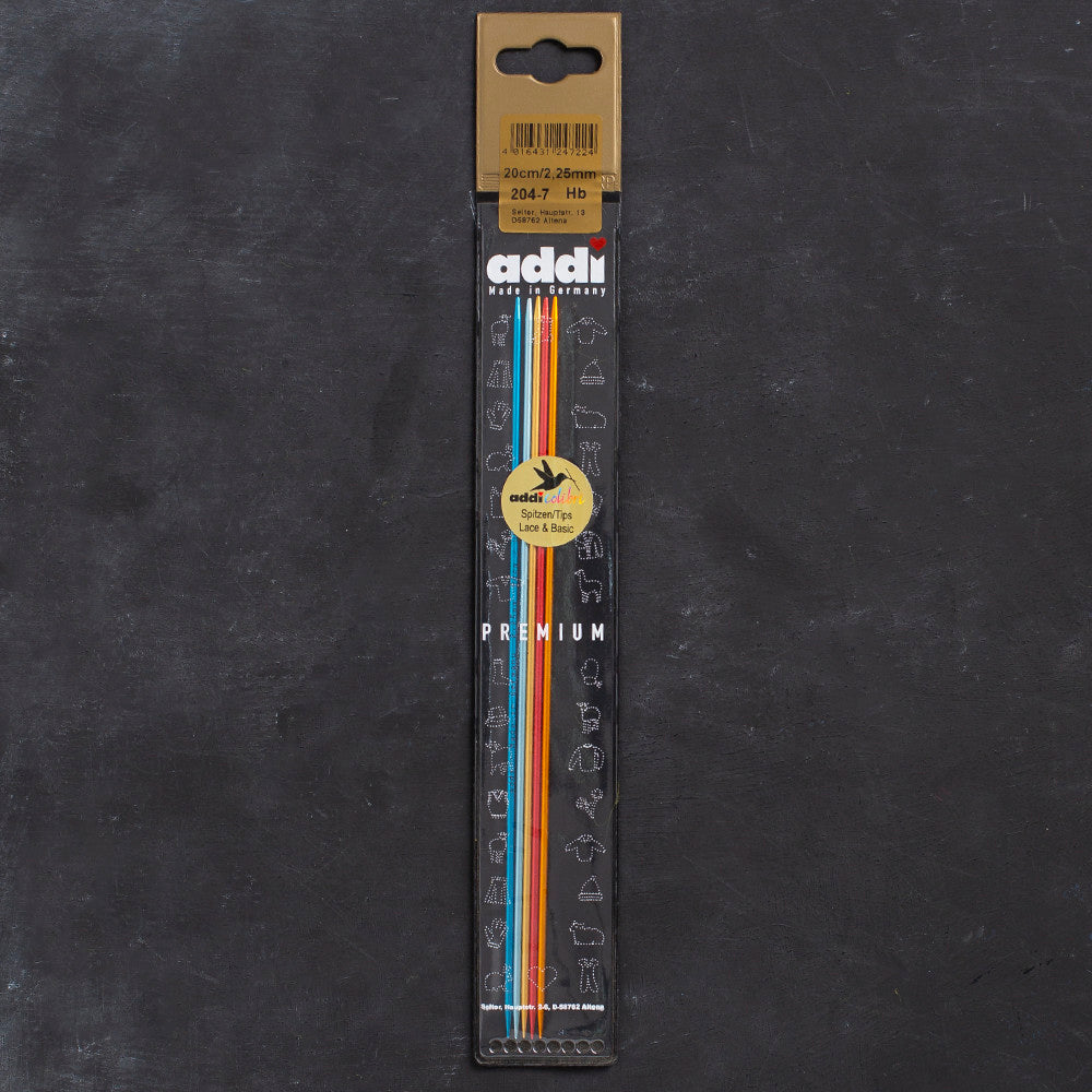 Addi Colibri 2,25mm 20cm Renkli Çorap Şişi - 204-7